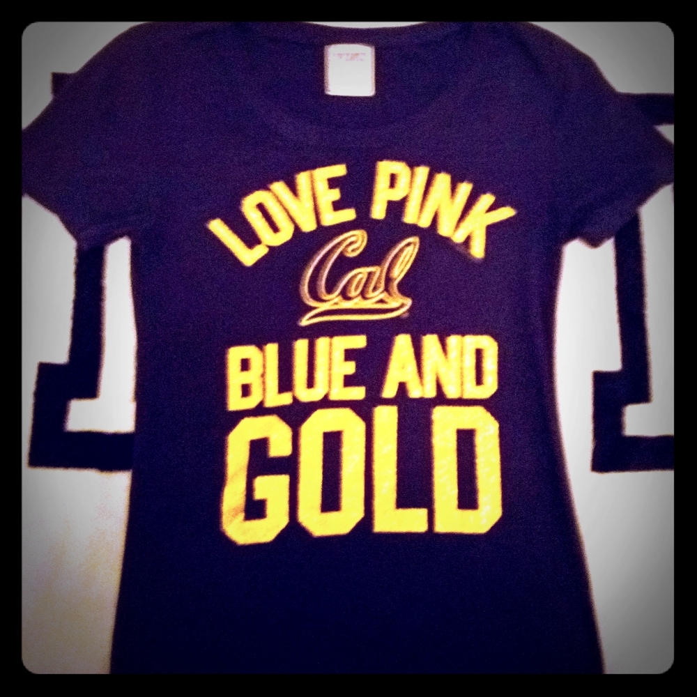 VICTORIAS SECRET PINK CALIFORNIA MINT TEE SZ SMALL